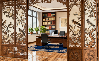 國風(fēng)辦公室裝修：傳統(tǒng)與現(xiàn)代融合方案