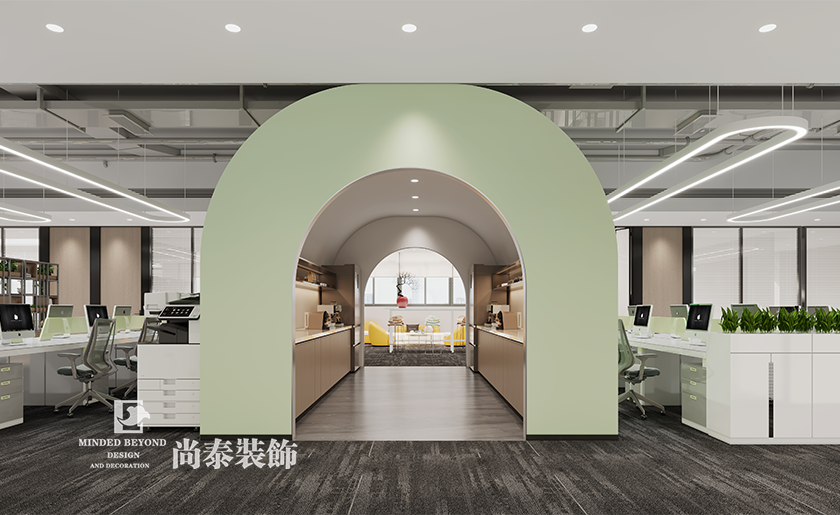 深圳市寶安區(qū)科技型公司辦公室裝修案例