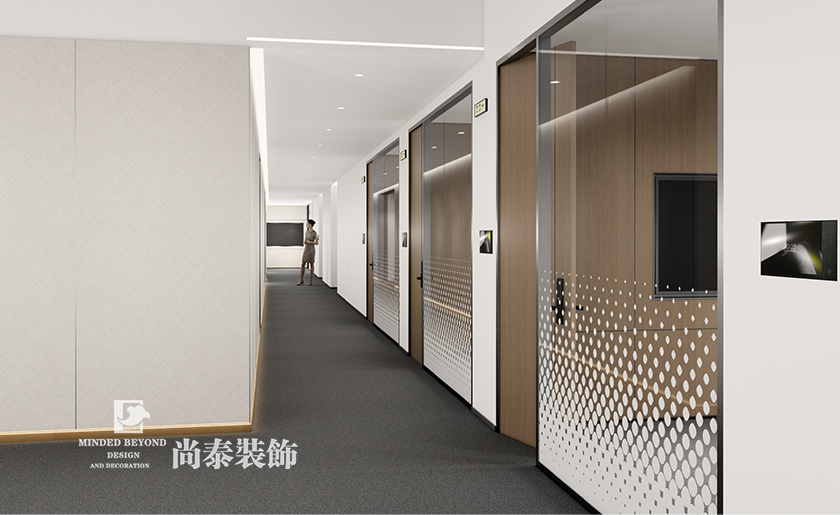 深圳寶安區(qū)通訊公司辦公室裝修效果